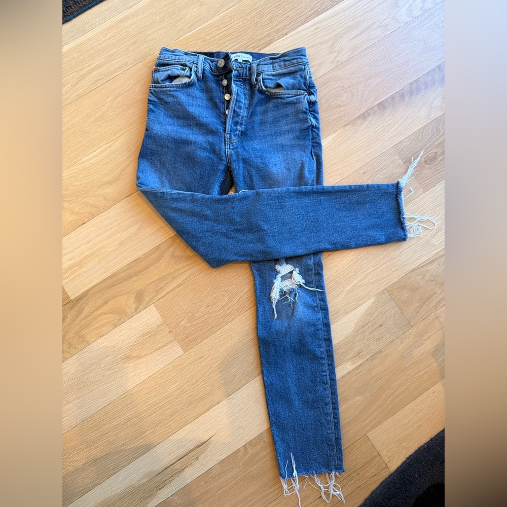 90S HIGH RISE ANKLE CROP